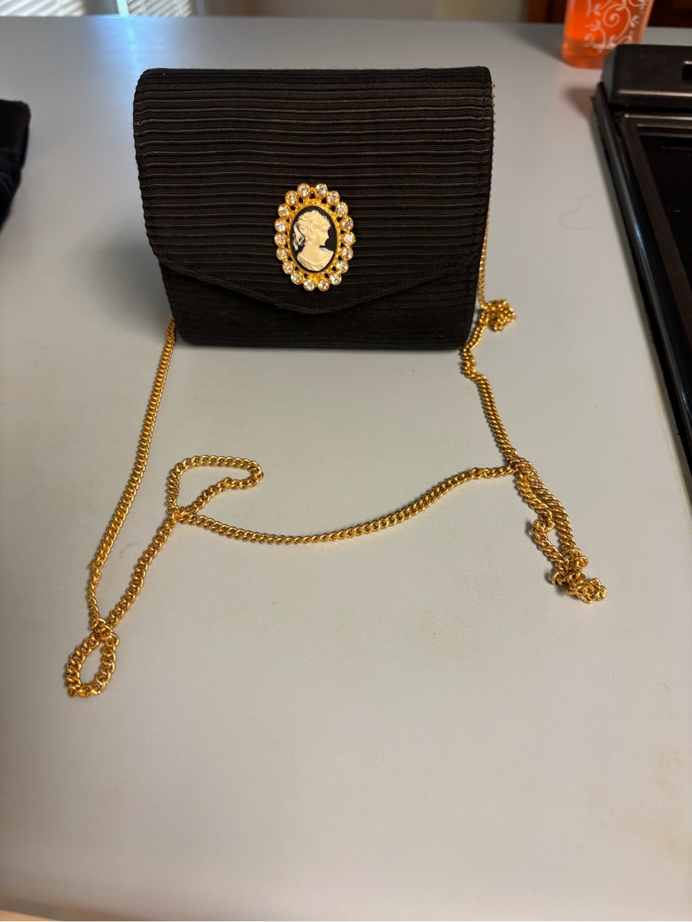 Vintage Carey Adina New York Cameo Evening Bag
